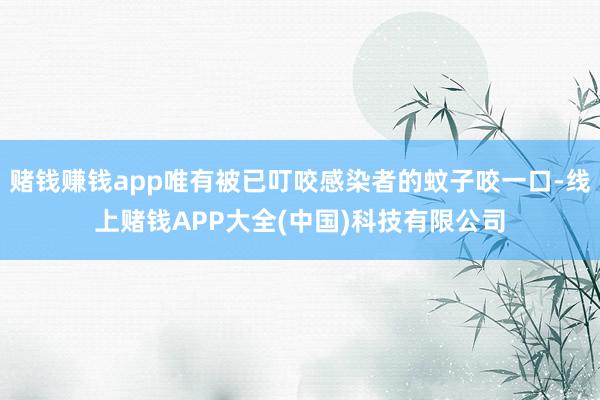 赌钱赚钱app唯有被已叮咬感染者的蚊子咬一口-线上赌钱APP大全(中国)科技有限公司